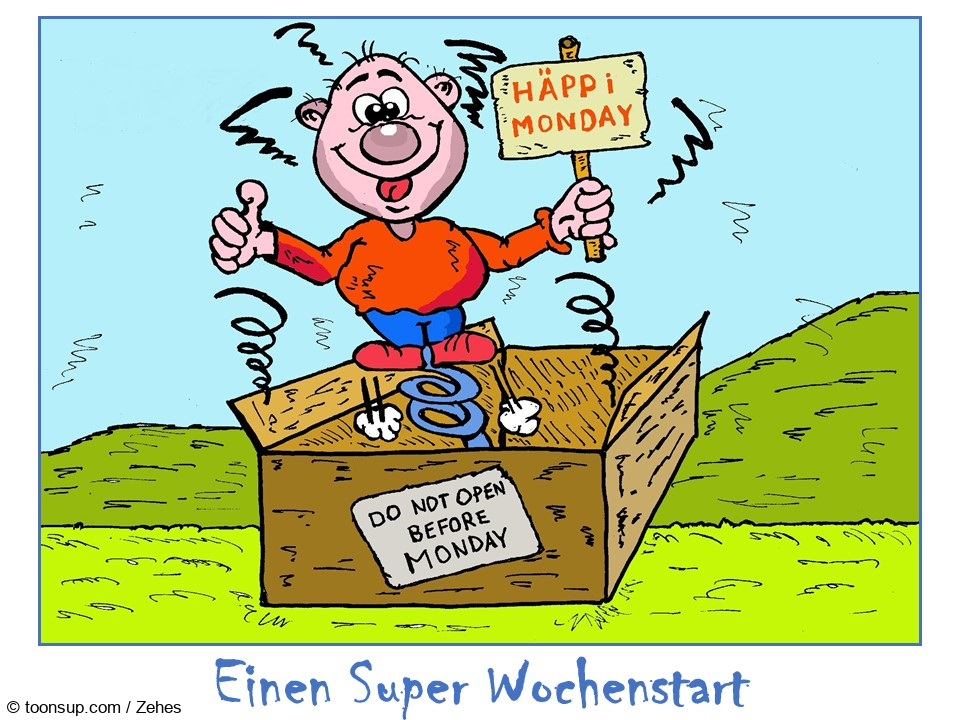 Cartoon: Woche geht los 1