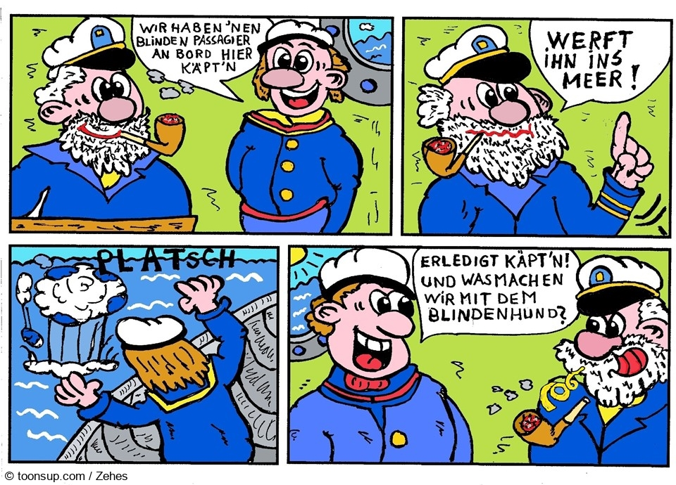 Cartoon: (Un-)christliche Seefahrt 1