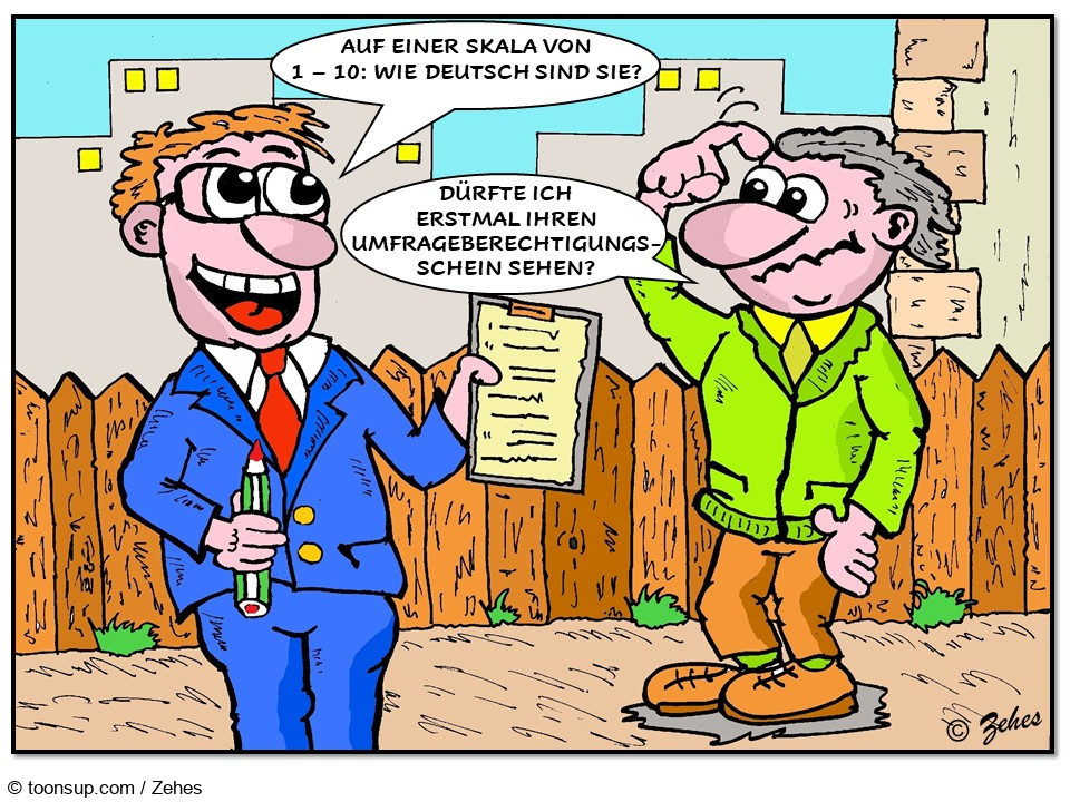 Cartoon: manches sieht man sofort 1