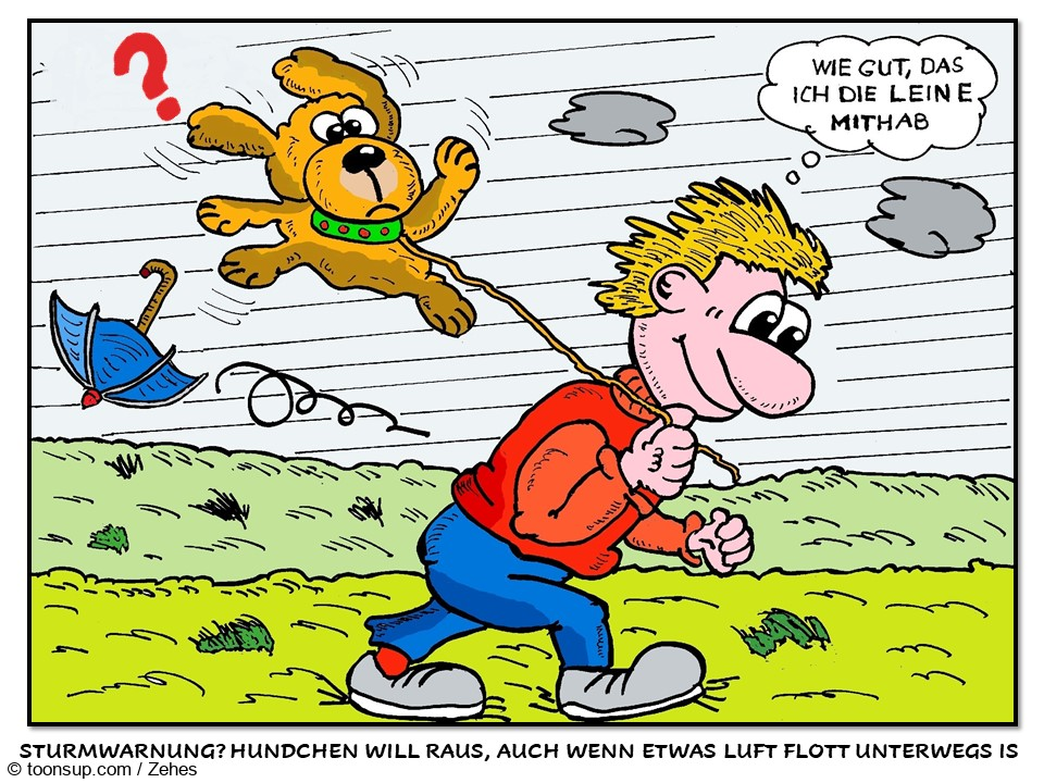 Cartoon: Wetterwarnung 1
