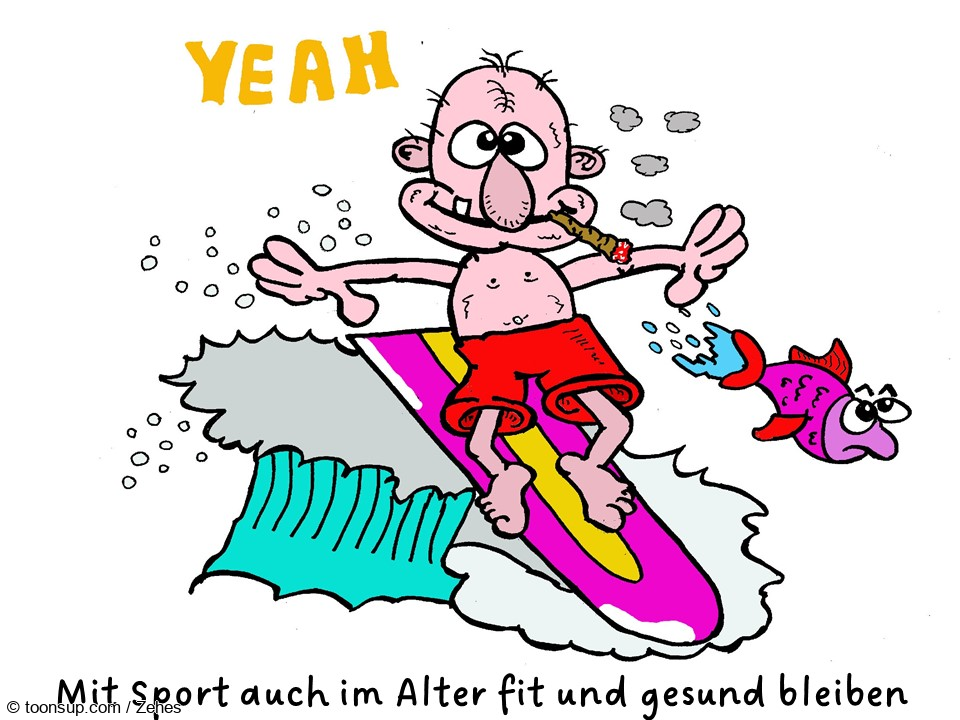 Cartoon: Alt aber fit 1
