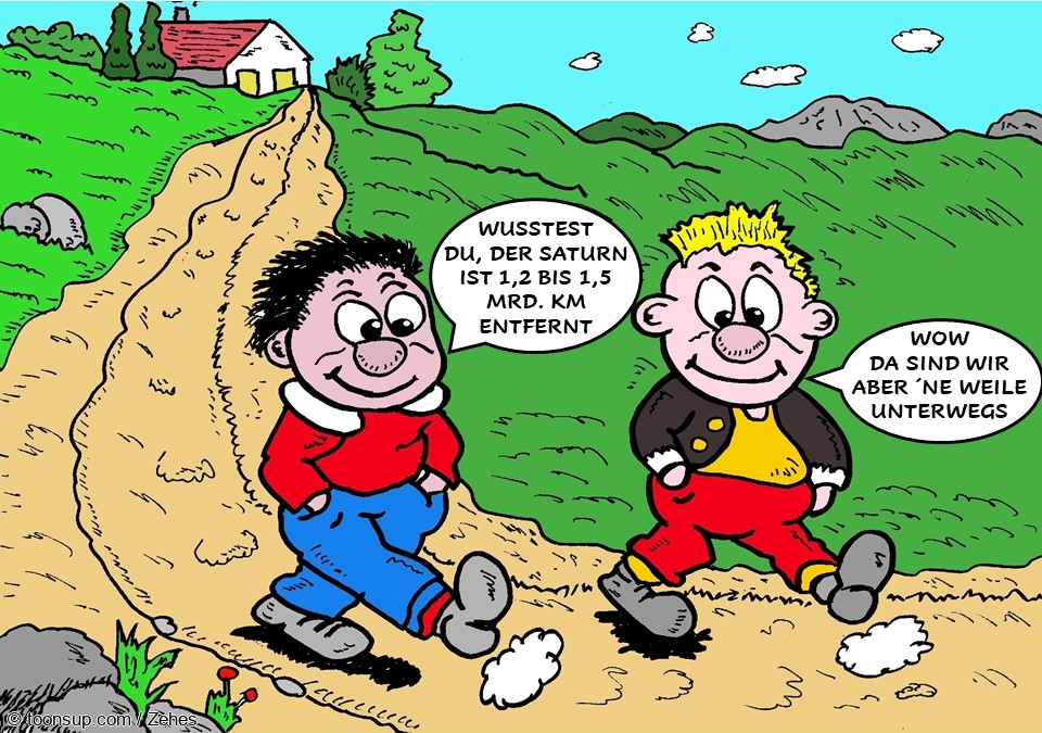 Cartoon: weiter Weg 1