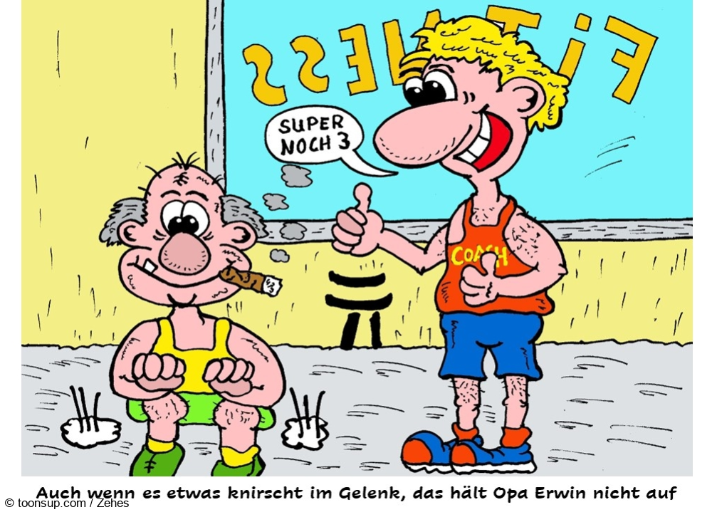 Cartoon: Nie zu alt 1