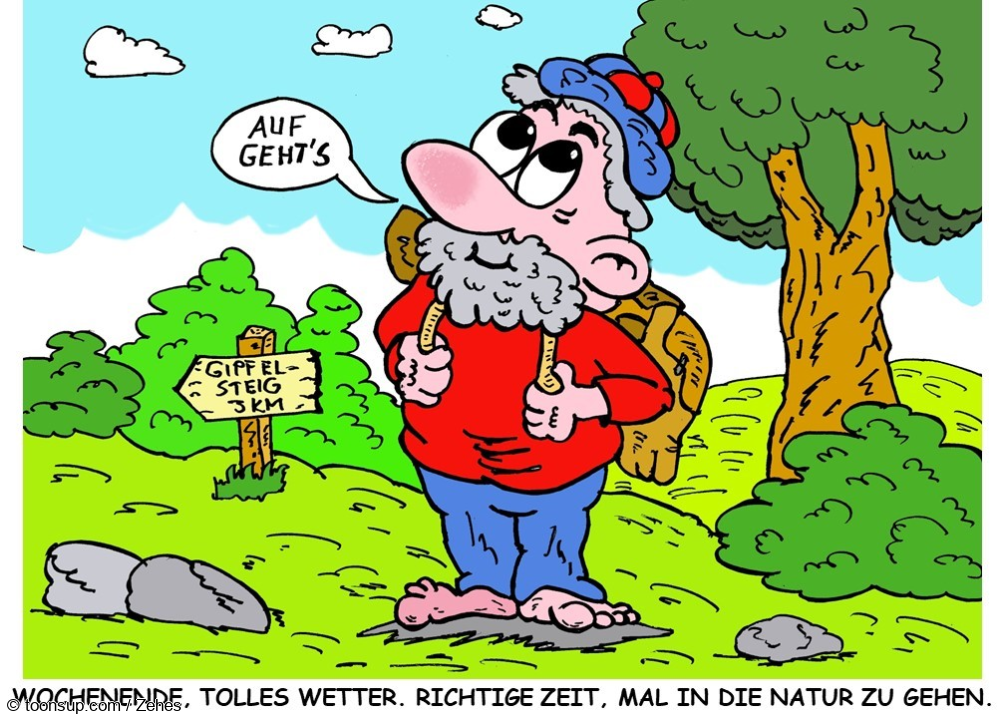 Cartoon: Spaziergang 1