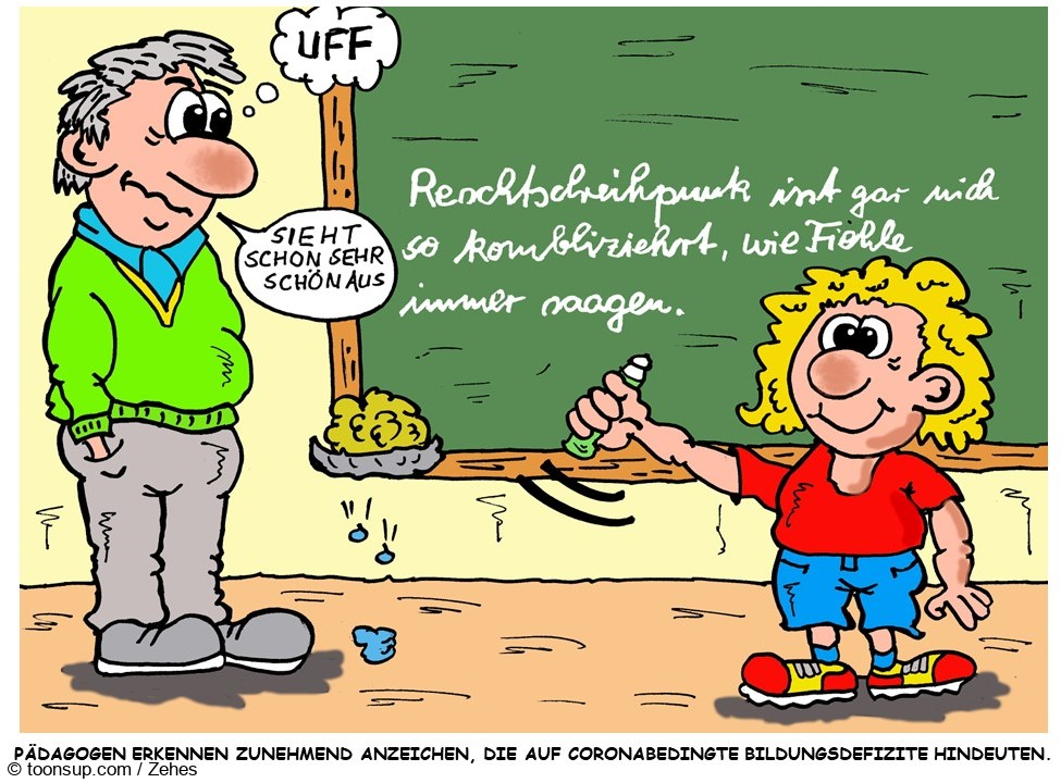 Cartoon: Bildungsdefiizit 1
