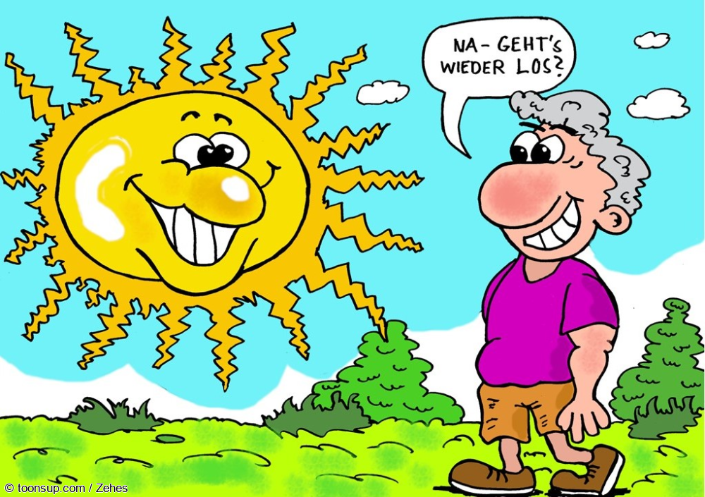 Cartoon: SONN(-IGER)TAG 1