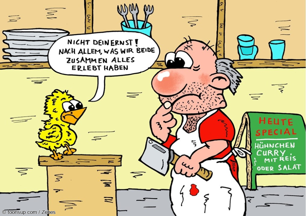 Cartoon: nicht einfach 1