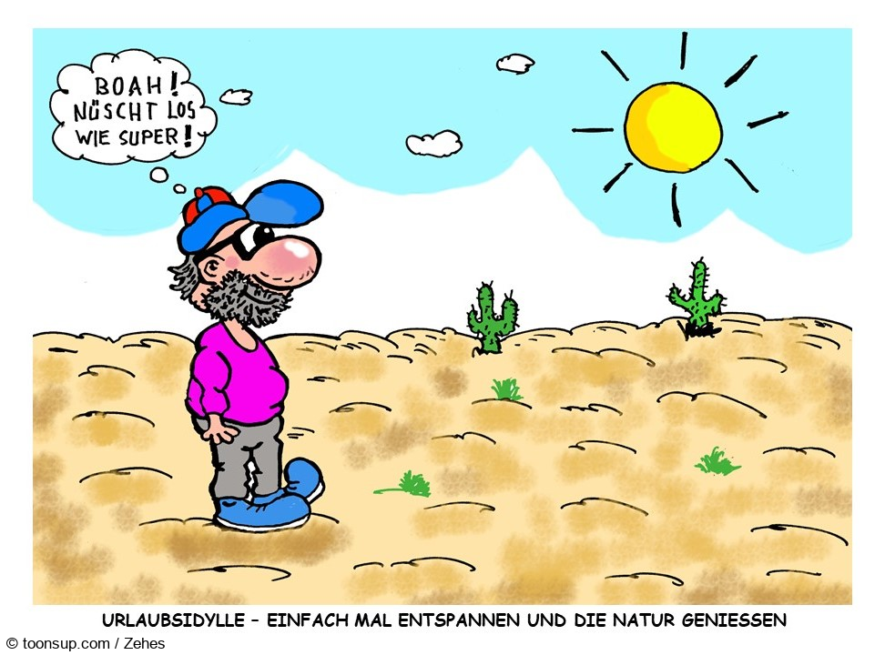 Cartoon: Urlaub genießen 1