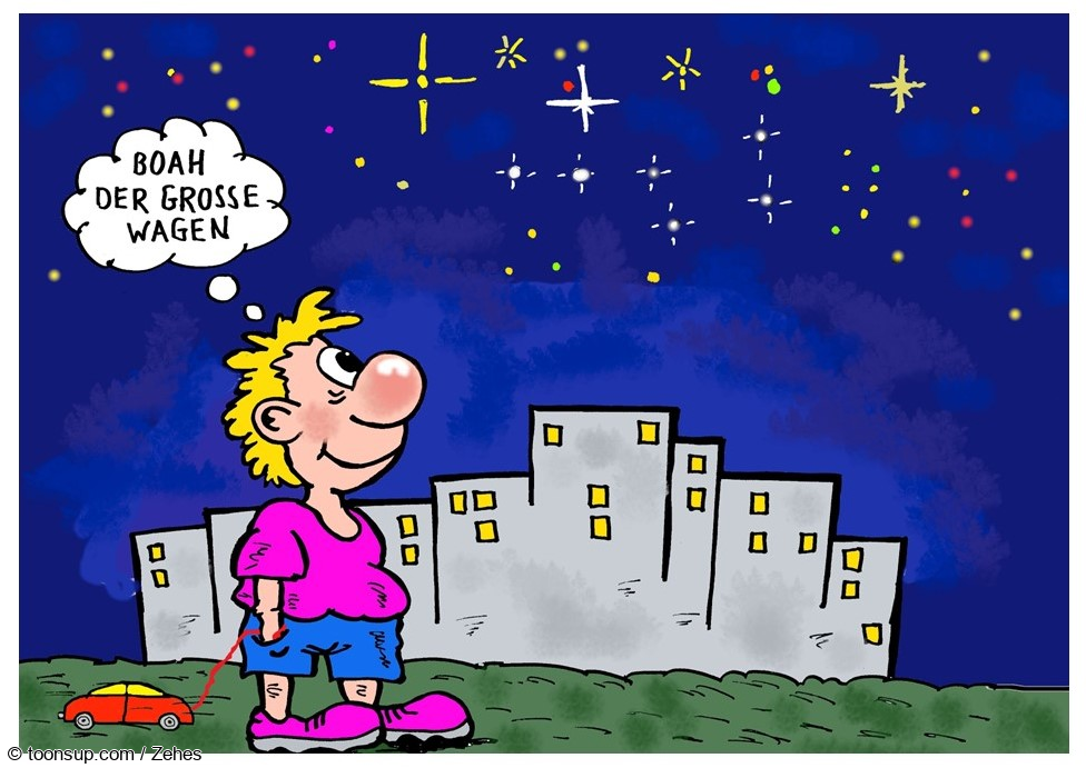 Cartoon: Staunen 1