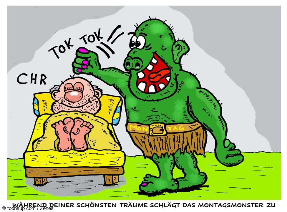 Cartoon: Montag 1