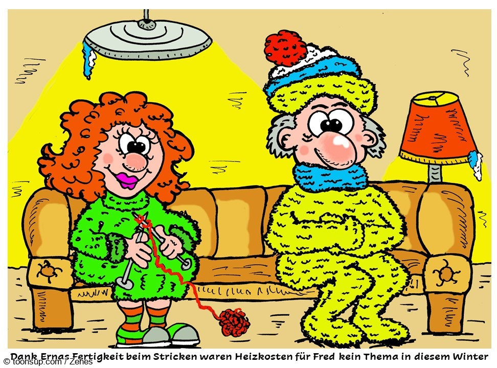 Cartoon: Heizkosten - kein Problem 1
