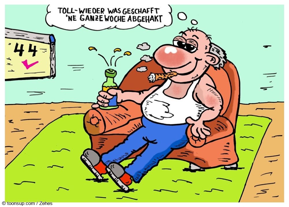 Cartoon: Geschafft 1