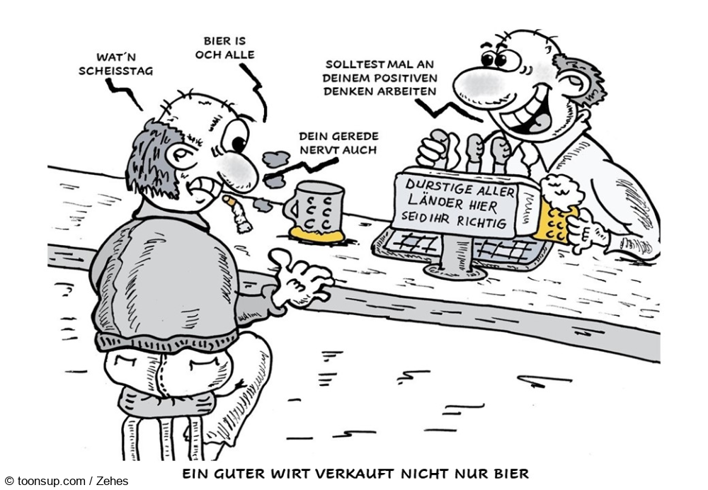 Cartoon: Frage der Einstellung 1