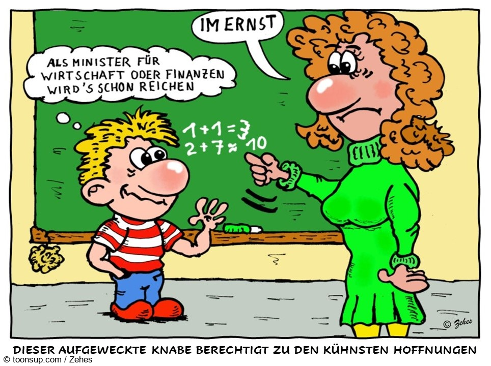 Cartoon: erfreuliche Perspektive 1