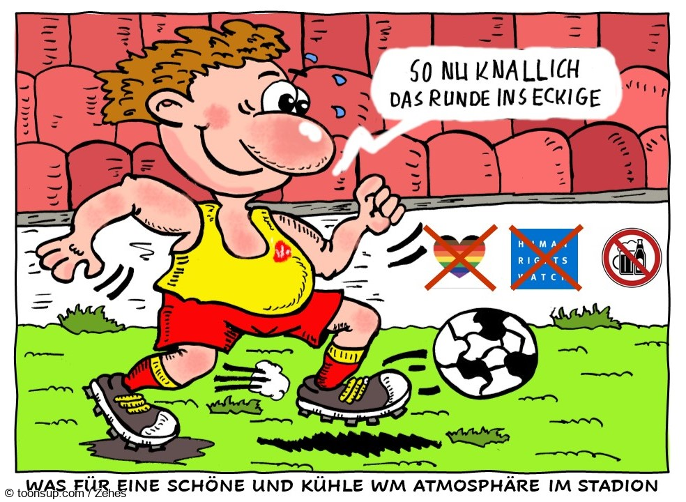 Caricature: Beliebtester Sport der Welt 1