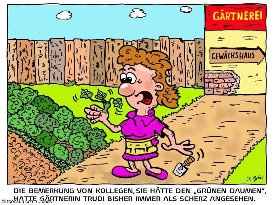 Cartoon: Grüner Daumen 1