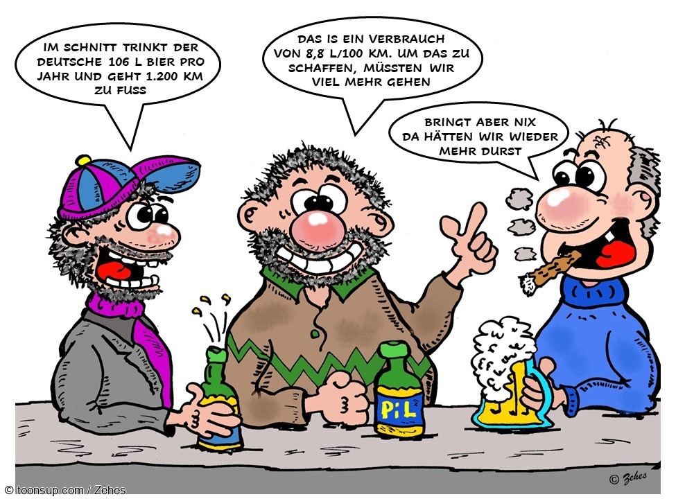 Cartoon: Männer beim Bier 2 1