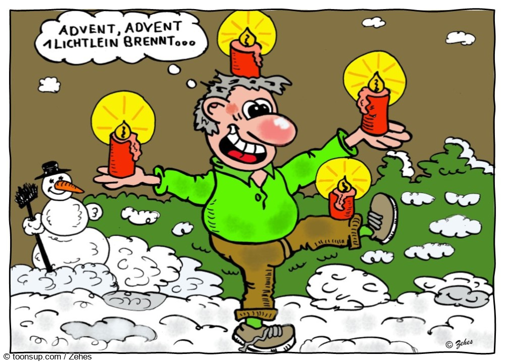 Cartoon: Schönen 4. Advent 2
