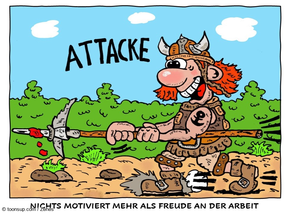 Cartoon: Montagsmotivation 1