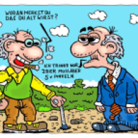 Gespräch unter Senioren