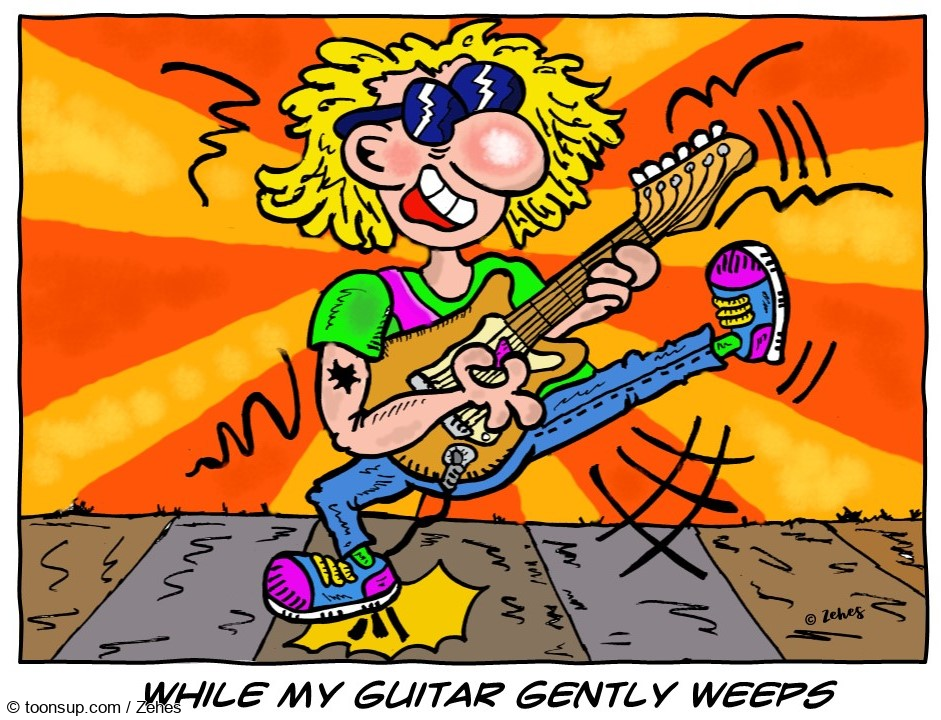 Cartoon: Gitarist 1