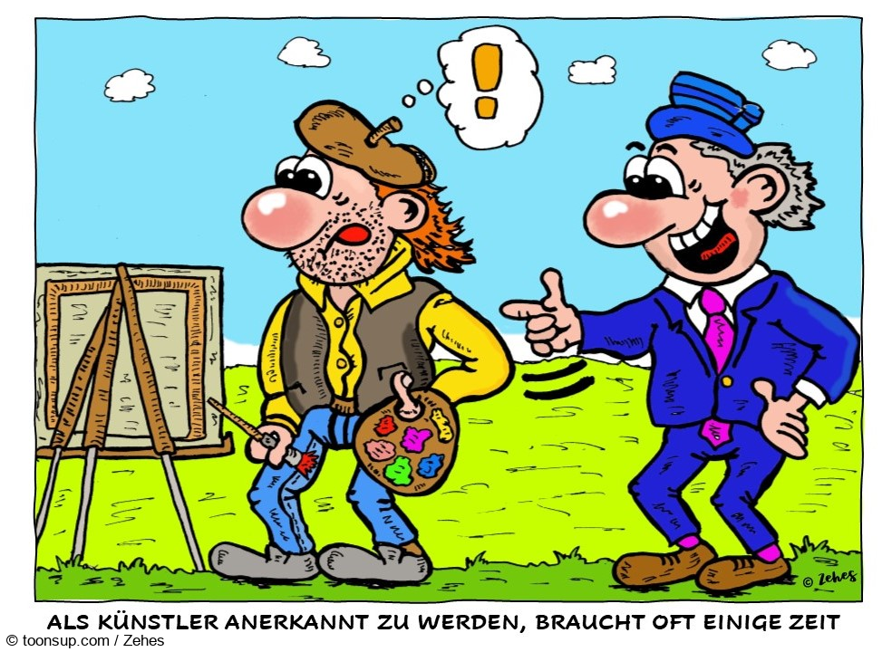 Cartoon: Künstlerschicksal 1