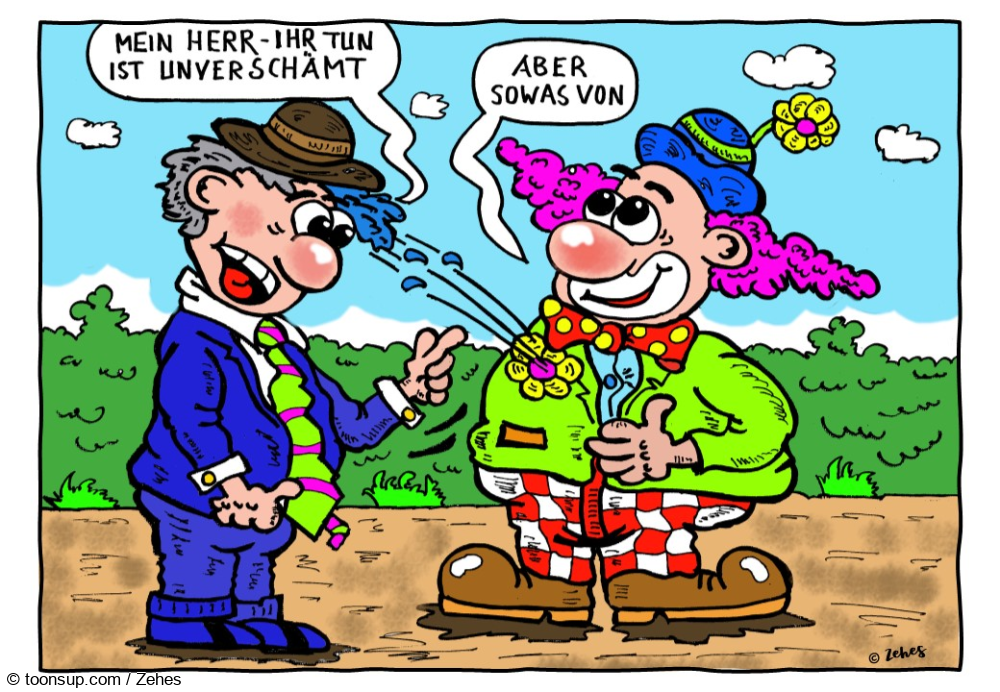Cartoon: Unverschämt 1