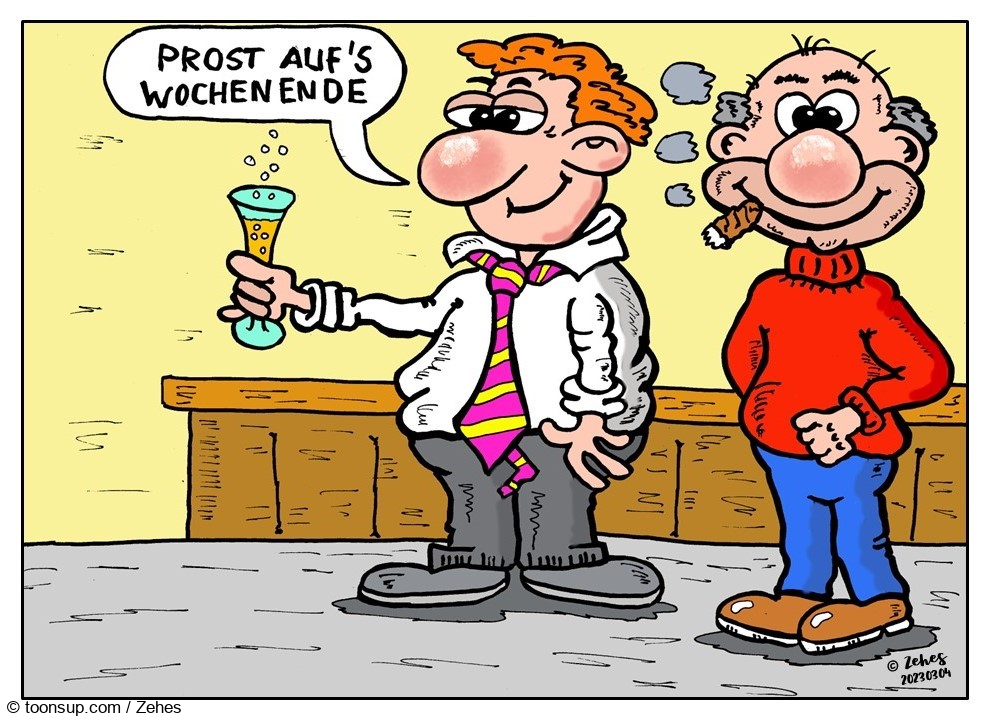 Cartoon: Auf´s Wochenende 1