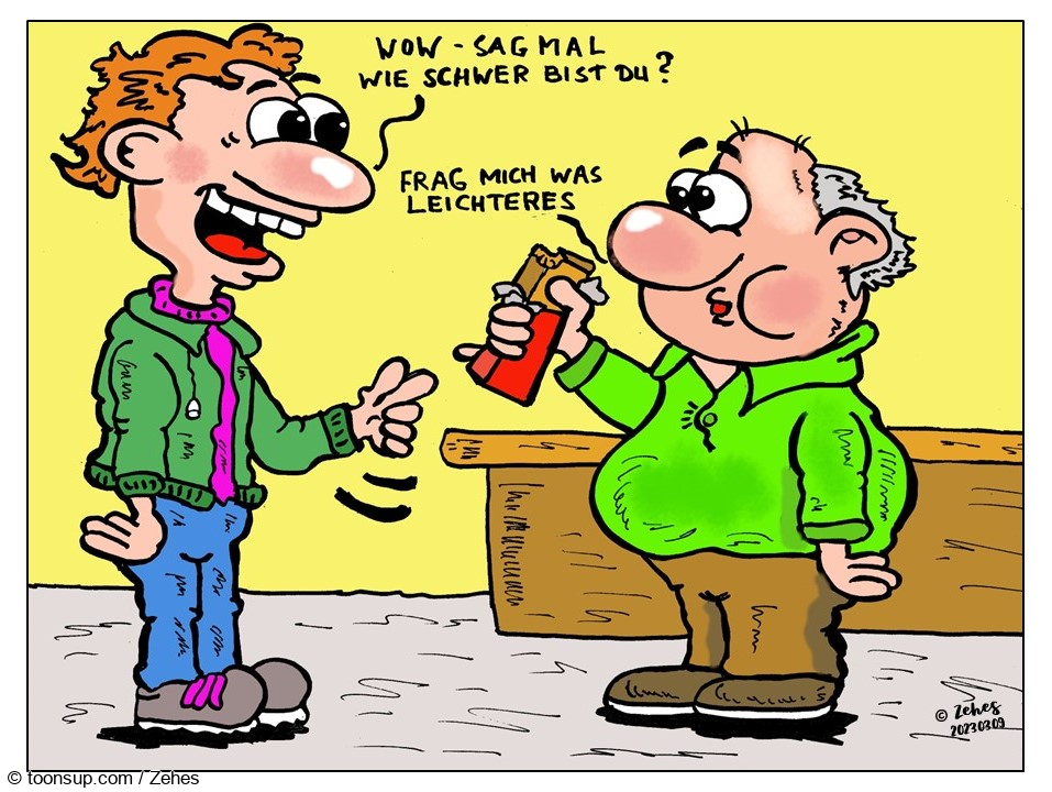 Cartoon: Schwierige Frage 1