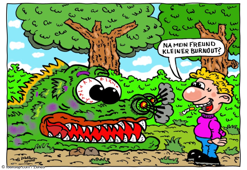 Cartoon: Burnout 1