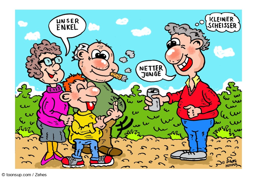 Cartoon: Begegnung 1