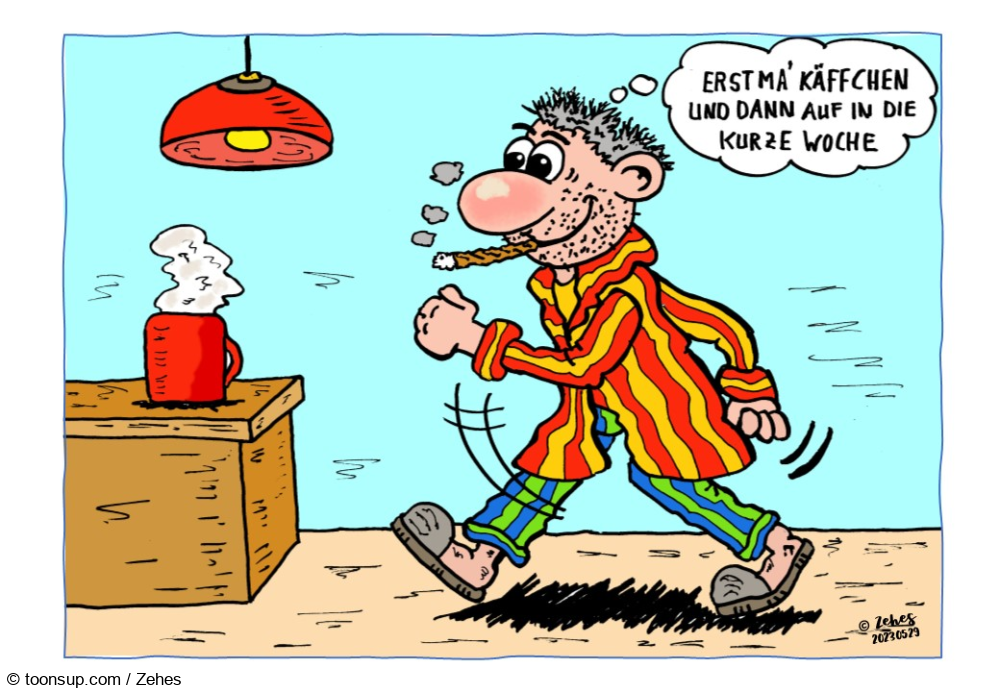 Cartoon: Tatendrang 1