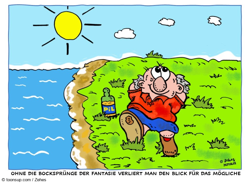 Cartoon: Nachdenklich 1