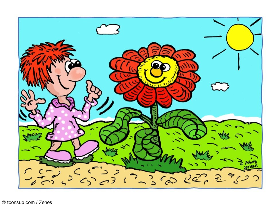 Cartoon: Blume 1