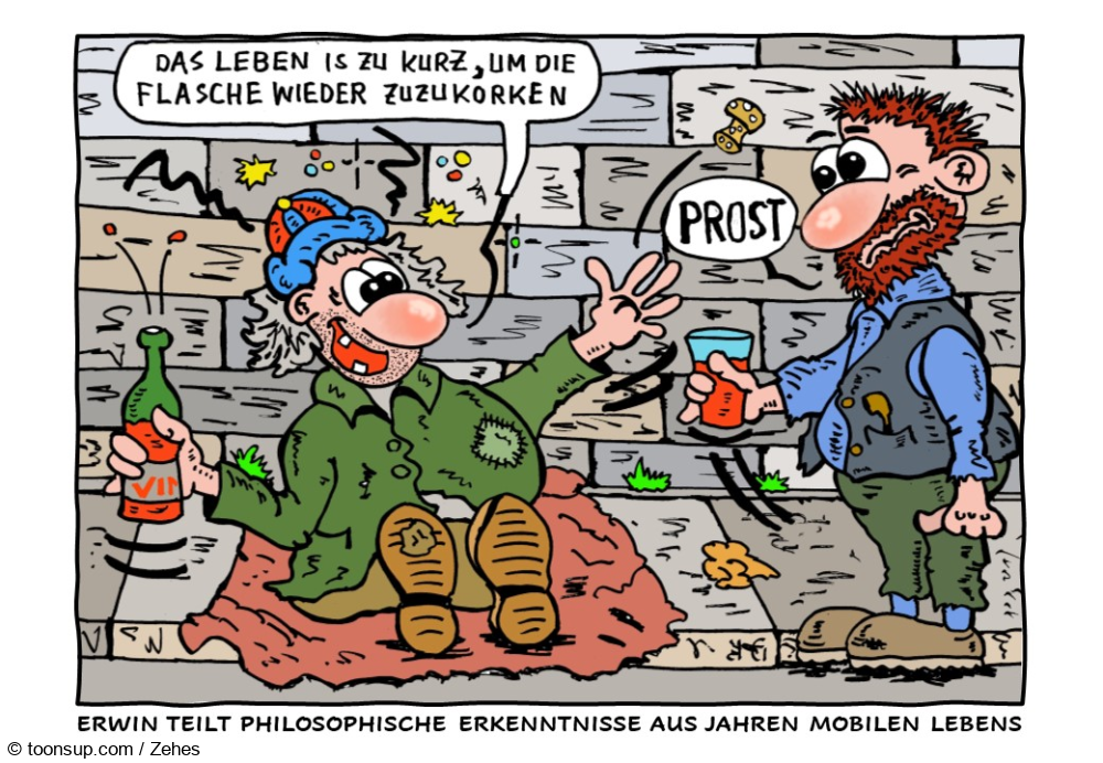 Cartoon: Das Leben genießen ... 1