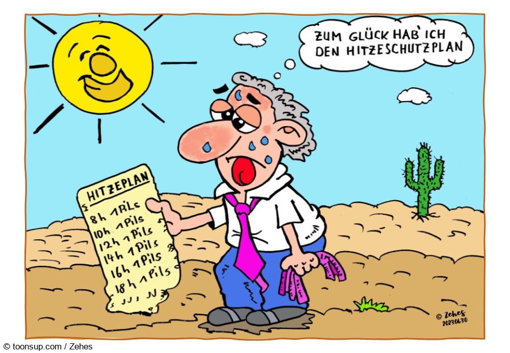 Cartoon: Hitzehölle Deutschland 1