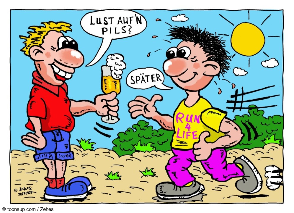 Cartoon: Nein, nicht der Marathon in Budapest 1