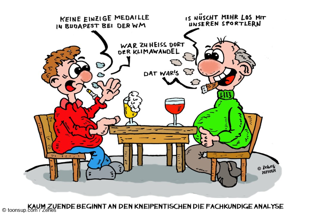 Cartoon: WM in Budapest Nachlese 1