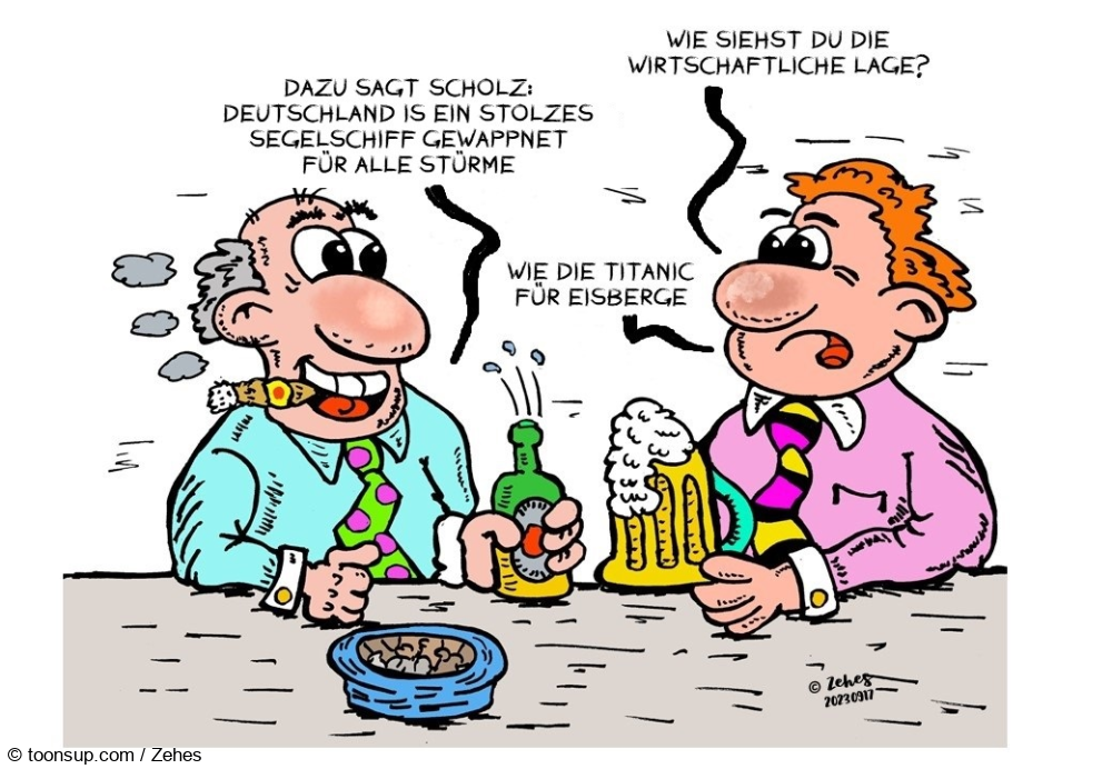 Cartoon: Wirtschaftliche Lage 1