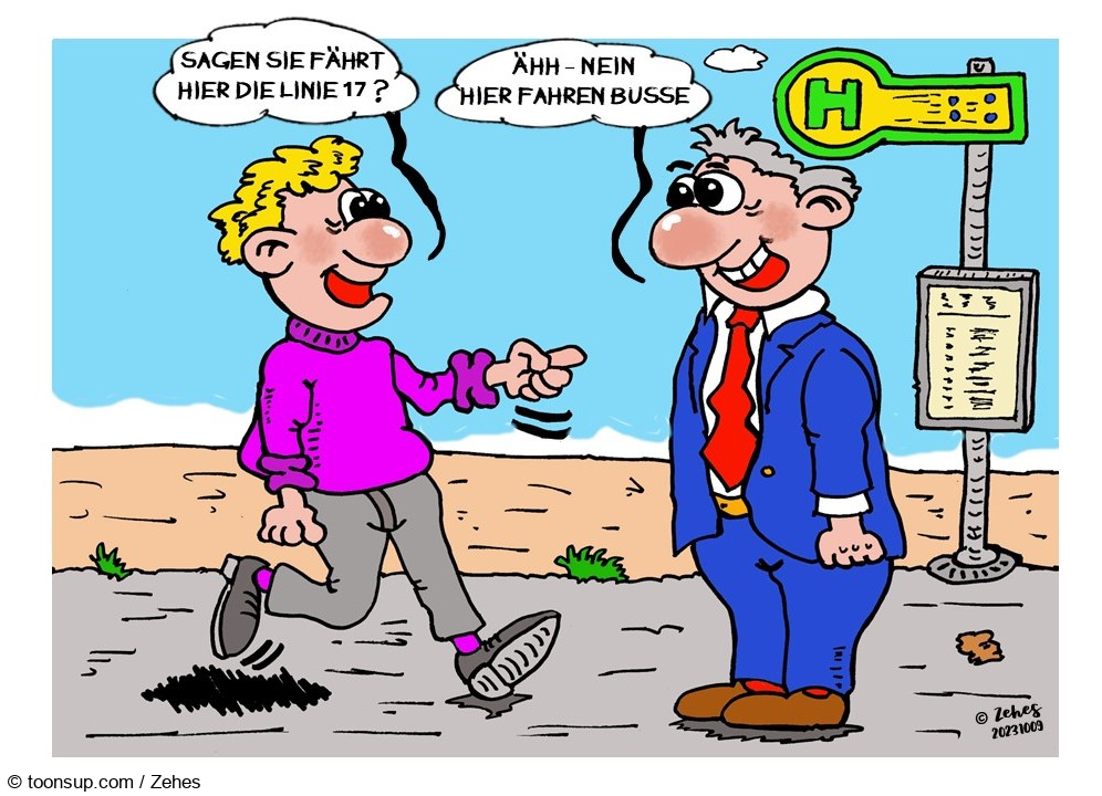 Cartoon: Frage und Antwort 1