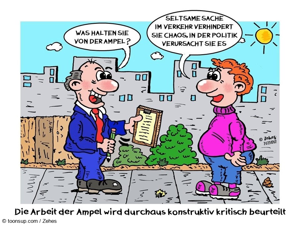 Cartoon: Meinungsumfrage 1