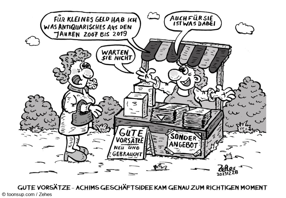 Cartoon: nicht vergessen 1