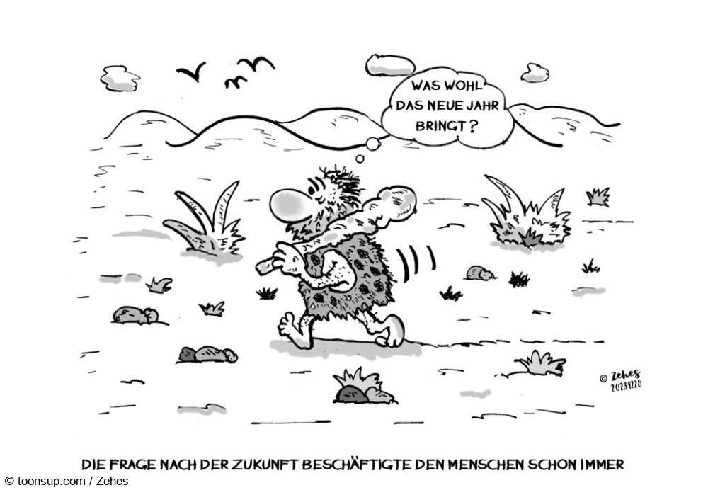 Cartoon: Nachdenklich 1