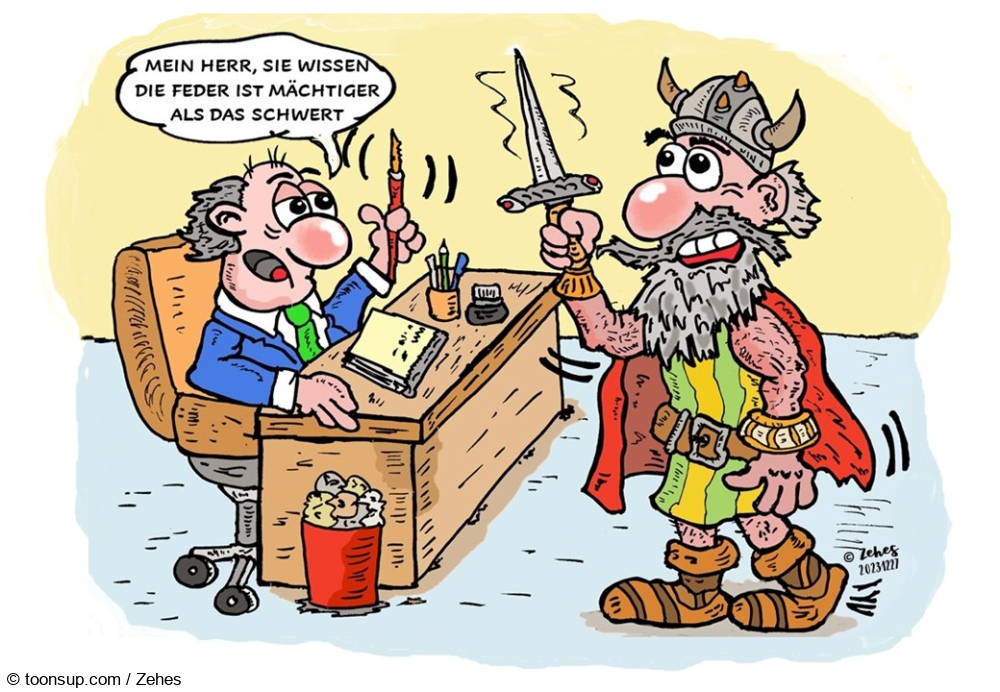 Cartoon: Gutes Zitat geht immer 1