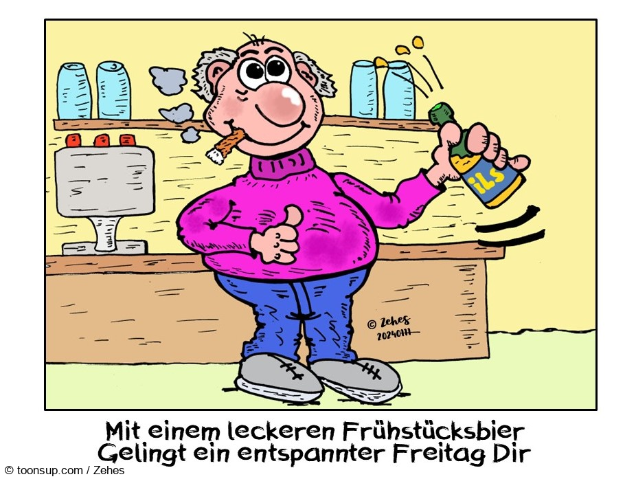 Cartoon: Spruch zum Freitag 1