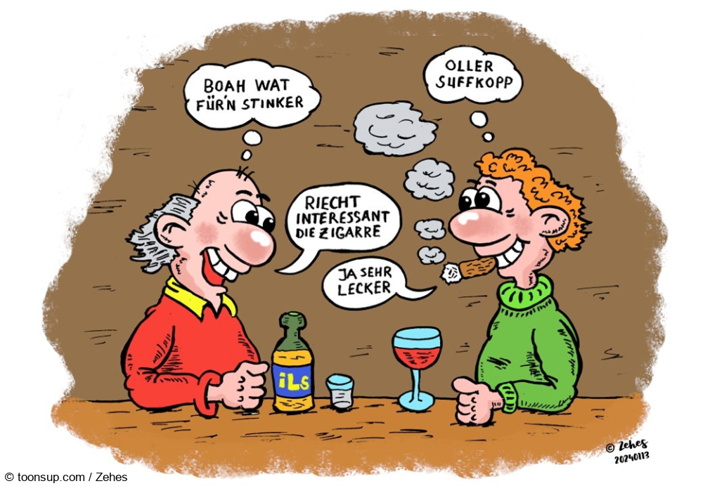 Cartoon: Kneipengespräch 1