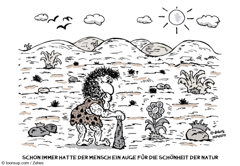 Cartoon: Mensch und Natur 1