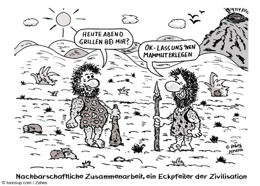 Cartoon: gute Nachbarn 1