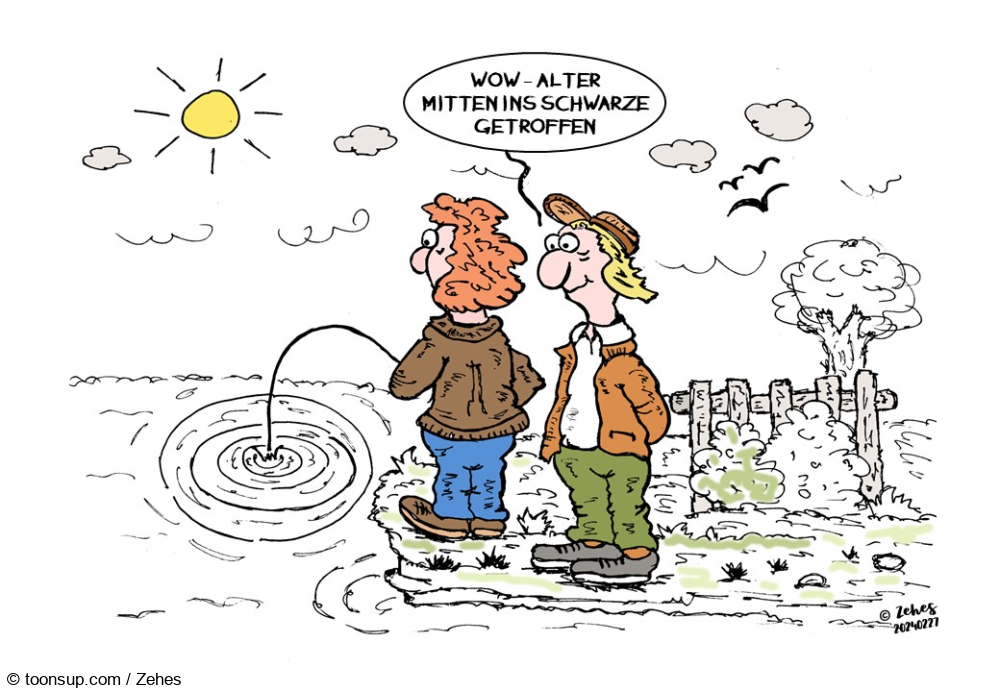 Cartoon: Volltreffer 1