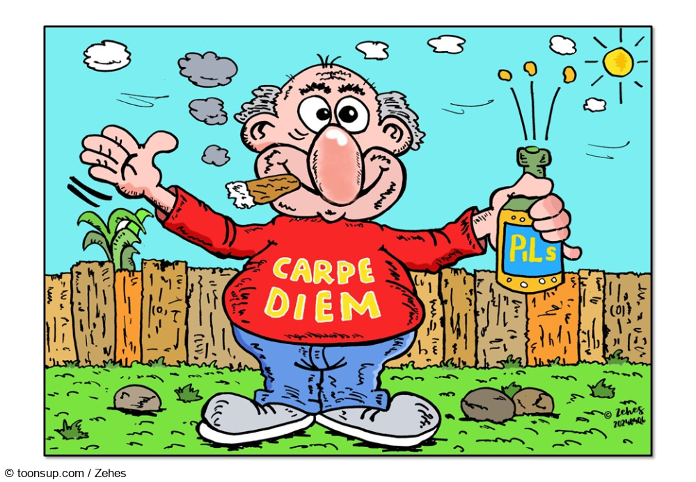 Cartoon: Nutze den Tag 1